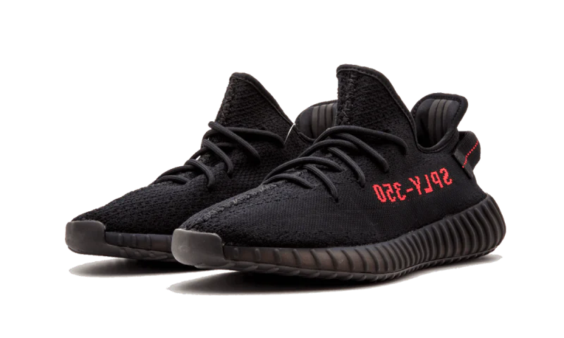 Yeezy Boost 350 V2 Black Red - Image 2