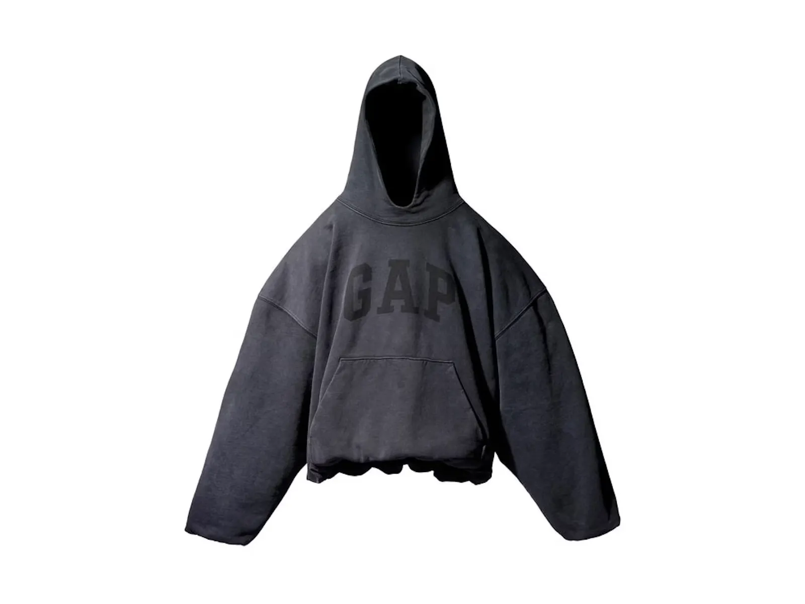Yeezy Gap Dove Hoodie Donda 2 Washed Black - Image 2